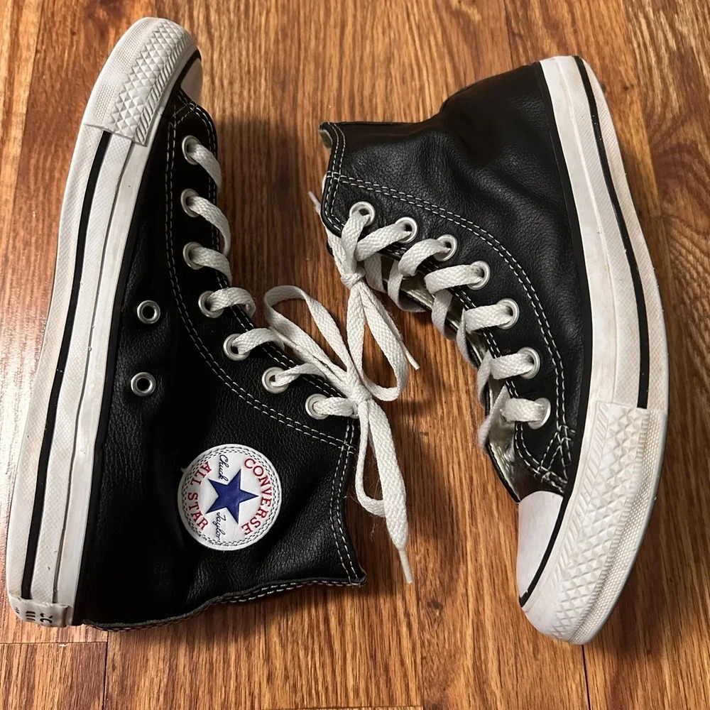 Leather Hi Top Converse